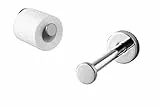 Haceka, Kosmos Chrom, Bad Accessoires, Reserverollenhalter, Reserverollen Halterung, Chrom glänzend, 1125499