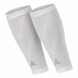 adidas Unisex-Adult Kompressions-Wadenärmel, Weiß, S/M