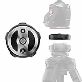 Manfrotto XCHANGE Plate, Schnellwechsel‑Platte, Universelle 3/8'‑Schraube, Kompatibel mit XCHANGE Base, Aluminium, für Foto, Video und Licht