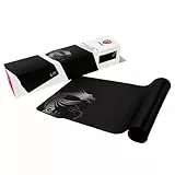 MSI Agility GD70 - XL Gaming Mauspad, Gaming Oberfläche mit Seidentextur, weiche, gesäumte Kanten, rutschfeste Unterlage - 900 x 400 x 3 mm