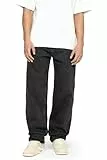 Burocs Baggy Fit Jeans - Black Grey - Jeans Herren - 5-Pocket-Style - Mit YKK-Reißverschluss - 100% Baumwolle, Farbe:Black Grey, Hosengröße:W34 L32