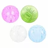 KOMBIUDA 4 Stück Teiliges Hamsterlaufball- Geräuschloses Mini-laufrad Interaktives Fitnessspielzeug für Kleine Haustiere Geeignet für Hamster Mäuse Indoor Outdoor-Einsatz