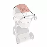 hauck Universal Sonnensegel, Disney Bambi Rose - Baby Sonnenschutz mit UPF 50+ für Kinderwagen, Buggy & Babywanne, Flexibel Verstellbar mit Rollo Funktion, Klein Faltbar, Waschbar
