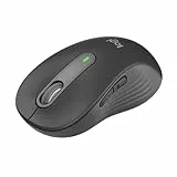 Logitech Signature M650 L Kabellose Maus - für große Hände, Leise Klicks, Anpassbare Seitentasten, Bluetooth, Kompatibilität mit mehreren Geräten - Grau