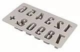 Rayher Silikon Gießform Zahlen 0-9, 14,5 x 26 x 2,5 cm, 12 Formen, zum Ausgießen mit Kreativ- Beton, Resin Gießharz, Raysin-Gießpulver, Wachs, Gießform Zahlen, 36157000, grau