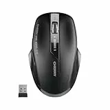 CHERRY MW 2310 2.0, Kabellose 6-Tasten-Maus, 2,4 GHz Funk mit 10 m Reichweite, Optischer Sensor & DPI-Schalter, Nano-USB-Empfänger, Beidhändig Nutzbar, Schwarz