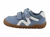 Lurchi Jamin Barefoot Sneaker, Ice Blue-White, 35 EU Weit