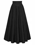 Gothic Steampunk Piraten Rock Damen Halloween Karneval Festlich Fasching Rock Schwarz XL