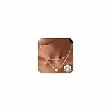 Kenivira Herzkette Halskette Damen Silber 925 Silber Kette mit Herz Anhänger Halskette für Frauen