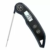 DOQAUS Digitales Fleischthermometer - 3s Schnellmessung, ±0,5°C Genauigkeit, LCD-Backlight, 180° drehbarer Edelstahlsonde für Grill, BBQ & Küche (Marineblau)