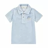 Steiff Poloshirt Kurzarm EU Größe 116 Chambray Blue, Polo-Shirt kurzärmelig, Polohemd für Kinder, Hemd mit Kragen, weich und bequem, waschmaschinenfest