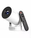 Magcubic Mini Beamer, 4K FHD 1080P Unterstützt Smart Beamer Android 11 Auto Trapezkorrektur Kleiner Videoprojektor, Heimkino Tragbarer Projector mit WiFi6 BT5.4, 180°Dreh, 5W Soundbass Lautsprecher