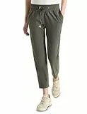 Cecil Mid Waist Slim Leg Hose im Casual Fit Clear Khaki L