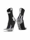 X-SOCKS Trek Outdoor 4.0 - Fortschrittliche Trekking-Socken für Männer und Frauen, verbesserter Komfort und Schutz für ausgedehnte Touren und Outdoor-Aktivitäten - Schwarz/Grau, 35-38