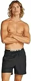 Calvin Klein Herren Badehose Medium Double mit Tunnelzug, Schwarz (Pvh Black), M