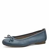 Jana Damen Ballerinas Elegant Vegan, Blau (Denim), 38 EU