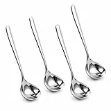 IMEEA Suppenkelle Schöpflöffel Edelstahl 4er Set Großer Suppenlöffel SUS304 Spülmaschinenfest Servierlöffel für Suppe Soßen & Küche