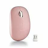 NGS Fog Pro Pink - Kabellose Maus, Optische Maus mit 1000 DPI, Nano-USB-Schnittstelle, Leise Tasten, 2 Tasten und Scrollrad, Plug and Play, beidhändig, Rosa