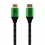 OEHLBACH GAMING New Game Green – 2 Meter - HDMI 2.1b Kabel – Ultra High Speed zertifiziert, 8K@60Hz, eARC, ALLM, VRR, DSC – kompatibel mit PS5, Xbox Series X/S, Nintendo Switch, PC – Schwarz – 1 Stück