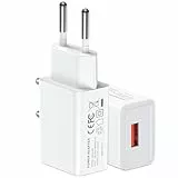 USB Ladegerät, 2er Pack USB Netzteil 5V 2A Stecker Netzstecker, 10W Steckdosenadapter Adapter Kompatibel mit iPhone, iPad, Samsung Galaxy, Google, Huawei, Tablet, Laptop, Projektor, Monitor, Handy