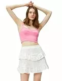 Koton Women Tiered Floral Mini Skirt
