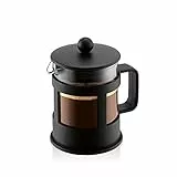 Bodum Kenya Kaffeebereiter - 500ml / 4 Tassen - Manuelle French Press aus Borosilikatglas und Edelstahl - Spülmaschinenfest - Made in Portugal