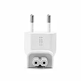aiino - EU Stecker für Apple MacBook & iPad Netzteil, Apple Stecker für die Steckdose, Ersatzstecker, Apple Stromkabel, MacBook Ladegerät, Wandstecker & Netzteil für MacBooks, EU-Stecker - Weiss