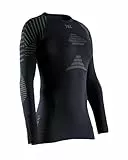 X-Bionic Damen Invent 4.0 T Shirt, Black/Charcoal, L EU