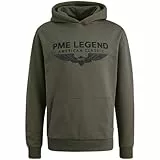 PME Legend Herren Kapuzenpullover Hoodie Hooded Soft Terry with Logo Regular Fit, Größe:XXL, Farbe:Beluga 8039