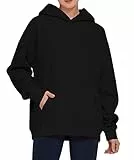 THE GYM PEOPLE Kapuzenpullover Damen Oversize Hoodie Pullover Weiches Fleece Langarm Sweatshirt Locker Oberteil mit Taschen