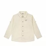 Steiff Hemd Langarm EU Größe 98 Antique White, Jungen-Hemd mit Kragen, Kinderhemd, schick und bequem, auch für feierliche Anlässe, waschmaschinenfest
