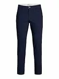 JACK & JONES Herren Jjimarco Jjdave Akm Navy Blazer Noos Hose, Navy Blazer, 34W / 32L EU
