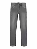 NAME IT Mädchen Nkfpolly Dnmtax Noos Pant Hose, Light Grey Denim, 134 EU