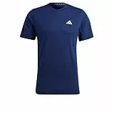 adidas Herren Train Essentials Feelready Training Tee, Dark Blue/White, L