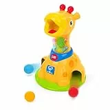 Bright Starts Spinnin’ Spots Giraffe Ballspielzeug – fördert Ursache-Wirkung-Verständnis und Feinmotorik, für 6+ Monate, Unisex, ideal zum Krabbeln, Jagen und Spielen