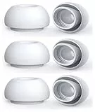 3Paar Ersatz-Ohrstöpsel für Airpods Pro und AirPods Pro 2nd Generation mit Loch zur Geräuschreduzierung,Silikon Ohrpolster Kompatibel mit Airpods Pro2 Ohrhörer passend für die Ladehülle(XS)-Weiß