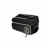 Basil - Sport Design - 7-15L - Trunkbag Bicycle Tail Bag - Waterproof - Black - 31 x 17 x 13 cm