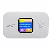 Goshyda 4G 5G WiFi Mobile Hotspot, 300 Mbit/S Hochgeschwindigkeit Tragbare WiFi -Router Verbinden Sie Bis zu 10 Geräte mit 2100 -mAh für Heimreisecamping