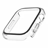 Belkin TemperedCurve Apple Watch Series 8 Displayschutz, vollflächige Display-Schutzfolie mit Schutzrand, Hartglas-Schutzhülle, Apple Watch Zubehör – Durchsichtig