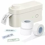 Makeid Etikettendrucker-Set enthält 3 Etiketten,kompatibel mit 9~16 mm Selbstklebendes Etikettiergerät,wiederaufladbarer beschriftungsgerät selbstklebend, mehrere Vorlagen erhältlich