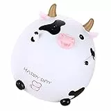 VICASKY 3stücke Adorable Money Box Für Junge Mädchen Niedliche Cattle Bank Im Jahr des Ochsen Sparschwein Weiß Spargewohnheiten