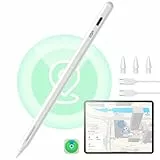 ESR Find My Stift für Apple iPad 2018-2025, Digital Pencil Pro mit „Wo ist?“ Funktion & Neigungssensitivität für iPad 11/10/9/8 & Air 13/11 & Pro 12.9/13/11 & Mini 7/6/5, Weiß(kein kabelloses Laden)