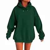 WDCHAOYUE Kapuzenjacke Damen,Damen Kapuzenpullover Hoodie Oversize Langarmshirt Kapuzenpullover Pulli Oberteile Mit Tasche Tops Streetwear Langarm Sport Style Y2K