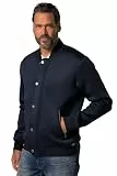JP 1880 Herren große Größen Übergrößen Menswear L-8XL College-Jacke, Scuba, Collegekragen, Zipper