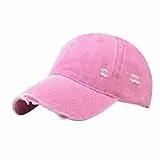 Generisch Baseball Caps für Damen Herren Cap Frauen Baseballkappe Vintage Mützen Schildkappe UV Schutz Docker Cappy Sonnenhut Camping-Wanderhut Kappe Cap Damen Sommer