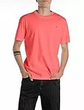 Replay Herren T-Shirt Kurzarm Basic, Poppy Red 556 (Rot), L