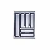 KÖNIG Besteckeinsatz I Silbergrau für SO-Box, Blum Tandembox u. ModernBox mit Korpusbreiten 300-1200 mm (45er Korpus - 369-473 mm)