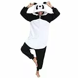 LABULA Tieroutfit Cosplay Jumpsuit Pyjamas Unisex Erwachsene Tierkostüme,Panda,XXL