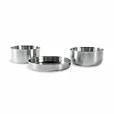 Tatonka Multi Pot Set (3-teilig) - Camping-Kochgeschirr aus Edelstahl - Bestehend aus Einer Pfanne und 2 Töpfen (Pfanne verwendbar als Topfdeckel und Teller)