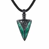 CUOKA MIRACLE Kette Herren Schwarz 925 Sterling Silber Pfeil Anhänger Halskette Punk Pfeilspitze Schmuck Valentinstag Geschenke für Mann Damen Bruder